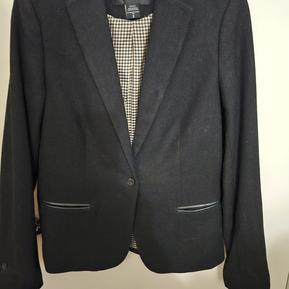 Scotch & Soda Preloved Black Women's Blazer Size 2 ; Shimmery Material